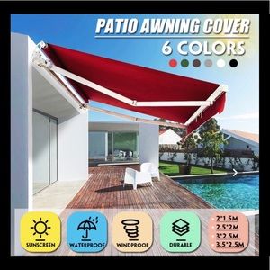 NWT BROWN Patio Awning Cover